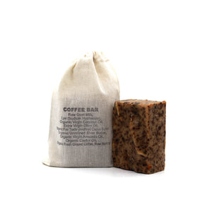 Coffee Wash Raw Goat Milk Soap